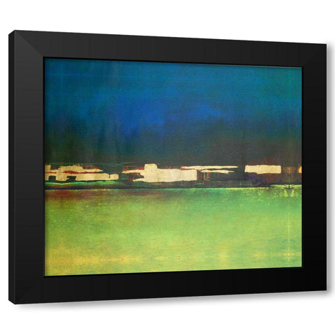 Embellished City Afar I Black Modern Wood Framed Art Print by Gordon, Sharon