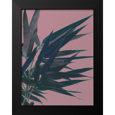 Bamboo Pink I Black Modern Wood Framed Art Print by Stramel, Renee W.