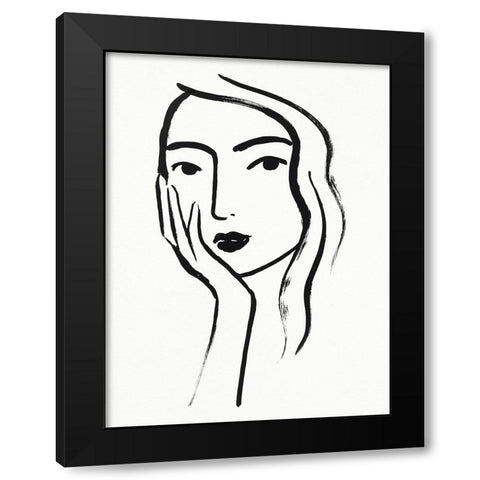 Athene I Black Modern Wood Framed Art Print by Borges, Victoria