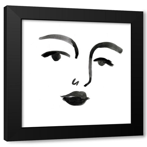 Blink I Black Modern Wood Framed Art Print with Double Matting by Borges, Victoria