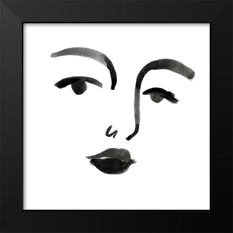 Blink I Black Modern Wood Framed Art Print by Borges, Victoria