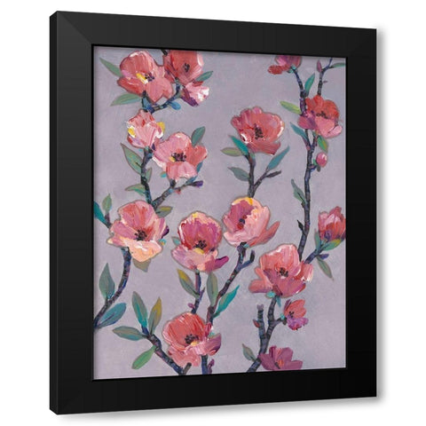 Twigs in Bloom II Black Modern Wood Framed Art Print with Double Matting by OToole, Tim