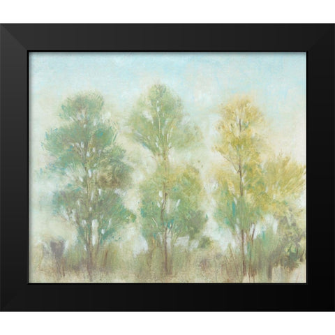 Muted Trees II Black Modern Wood Framed Art Print by OToole, Tim