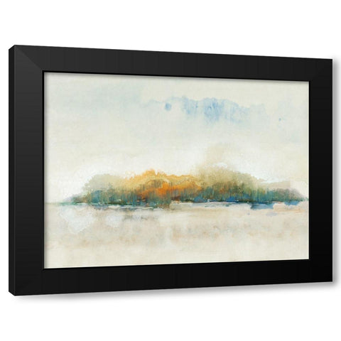 Bass Island II Black Modern Wood Framed Art Print with Double Matting by OToole, Tim