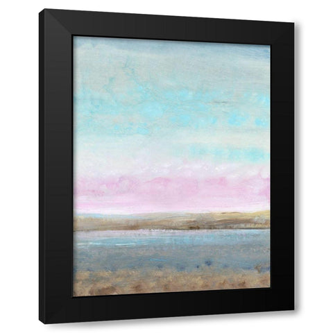 Pink Horizon I Black Modern Wood Framed Art Print by OToole, Tim