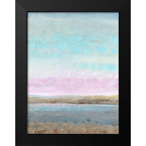 Pink Horizon I Black Modern Wood Framed Art Print by OToole, Tim