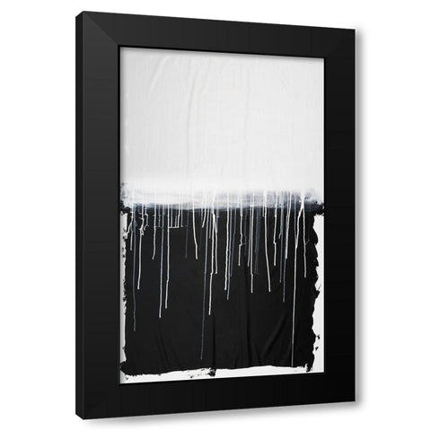Custom Coalescence Black Modern Wood Framed Art Print by Guthrie, Jenna