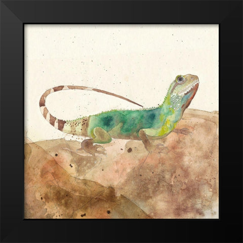 Reptillian I Black Modern Wood Framed Art Print by Ludwig, Alicia