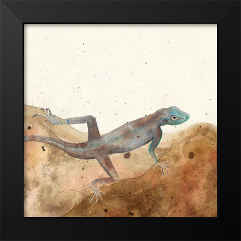 Reptillian III Black Modern Wood Framed Art Print by Ludwig, Alicia