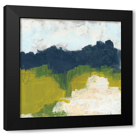 Field Sketch II Black Modern Wood Framed Art Print by Vess, June Erica
