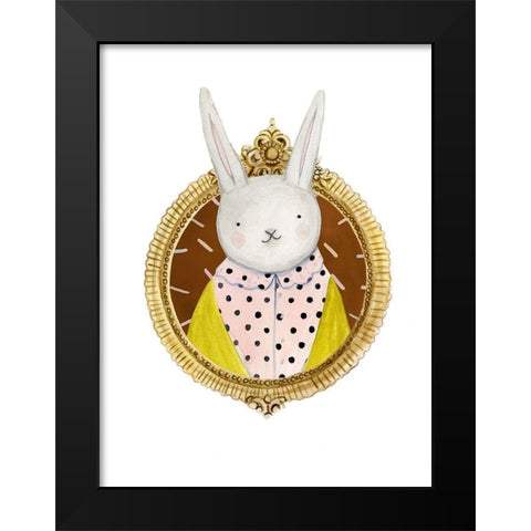 Spiffy Animals IV Black Modern Wood Framed Art Print by Borges, Victoria