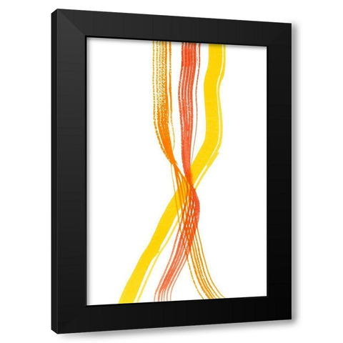 Ribboned III Black Modern Wood Framed Art Print by Ludwig, Alicia