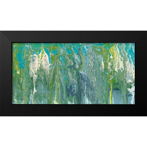 Molten Glass II Black Modern Wood Framed Art Print by Ludwig, Alicia