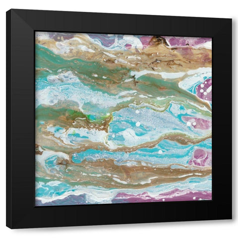 Mermaids Tale II Black Modern Wood Framed Art Print with Double Matting by Ludwig, Alicia