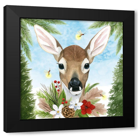Forest Christmas I Black Modern Wood Framed Art Print with Double Matting by Popp, Grace