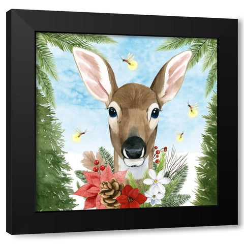 Forest Christmas II Black Modern Wood Framed Art Print by Popp, Grace