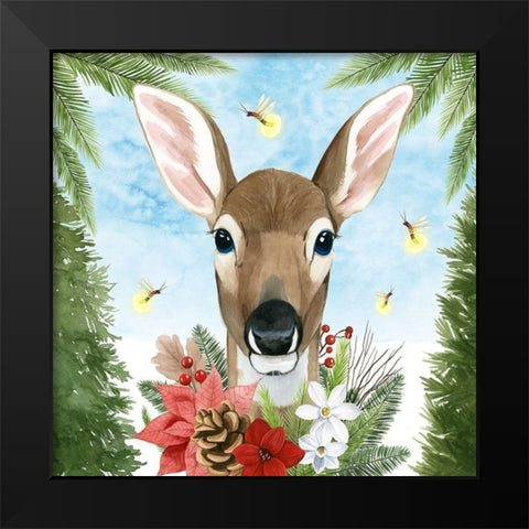 Forest Christmas II Black Modern Wood Framed Art Print by Popp, Grace