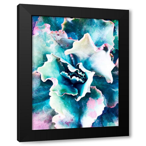Pastel Succulent Beauty I Black Modern Wood Framed Art Print with Double Matting by Orlov, Irena