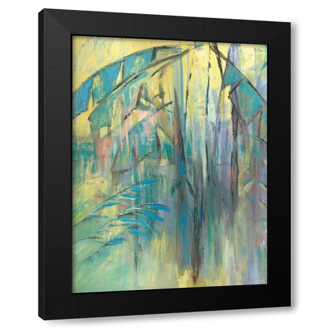 Pastel Jungle Spectrum I Black Modern Wood Framed Art Print by Wilkins, Suzanne