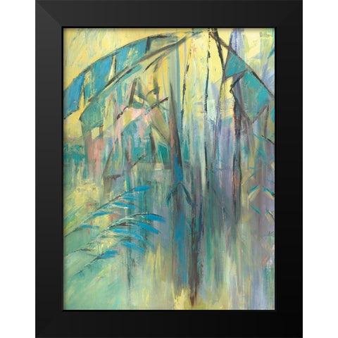 Pastel Jungle Spectrum I Black Modern Wood Framed Art Print by Wilkins, Suzanne