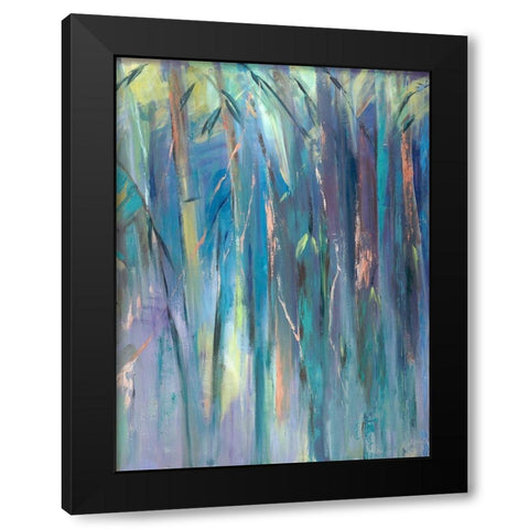 Pastel Jungle Spectrum II Black Modern Wood Framed Art Print by Wilkins, Suzanne