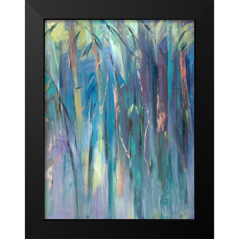 Pastel Jungle Spectrum II Black Modern Wood Framed Art Print by Wilkins, Suzanne
