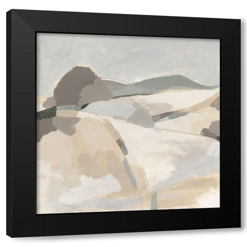 Quiet Valley I Black Modern Wood Framed Art Print by Vess, June Erica