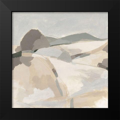 Quiet Valley I Black Modern Wood Framed Art Print by Vess, June Erica