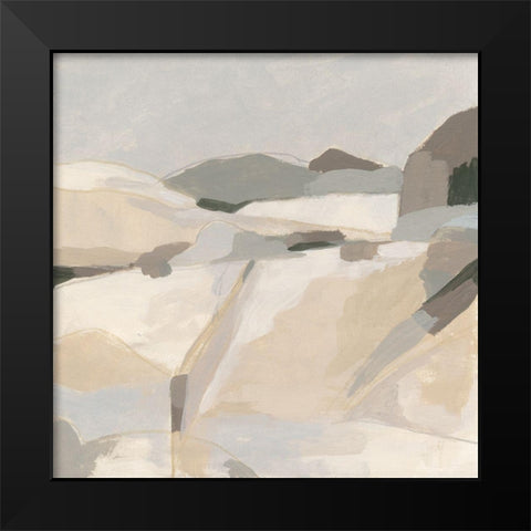 Quiet Valley II Black Modern Wood Framed Art Print by Vess, June Erica