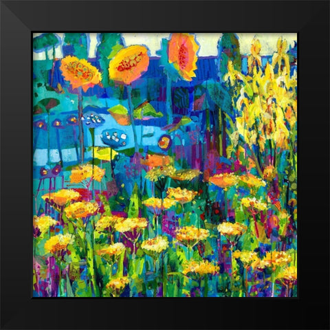Yellow Garden I Black Modern Wood Framed Art Print by Grim, Tara Funk