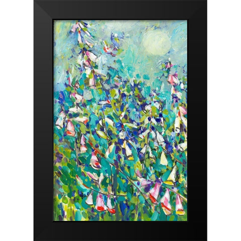 Joy in the Garden I Black Modern Wood Framed Art Print by Grim, Tara Funk