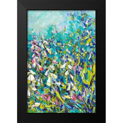 Joy in the Garden II Black Modern Wood Framed Art Print by Grim, Tara Funk