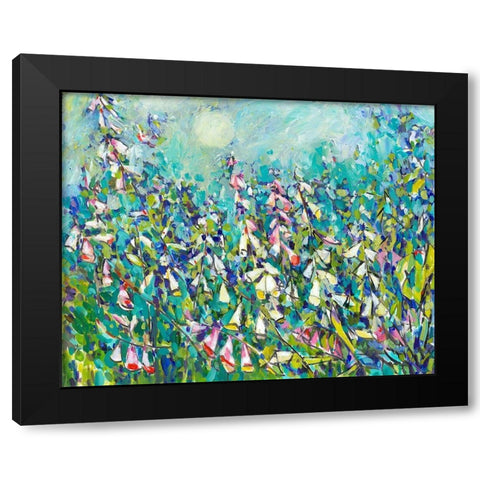 Joy in the Garden III Black Modern Wood Framed Art Print by Grim, Tara Funk