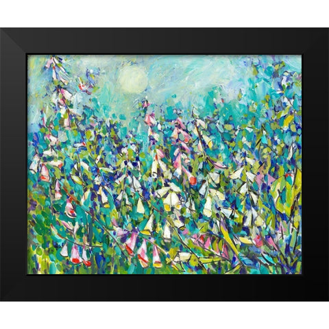 Joy in the Garden III Black Modern Wood Framed Art Print by Grim, Tara Funk