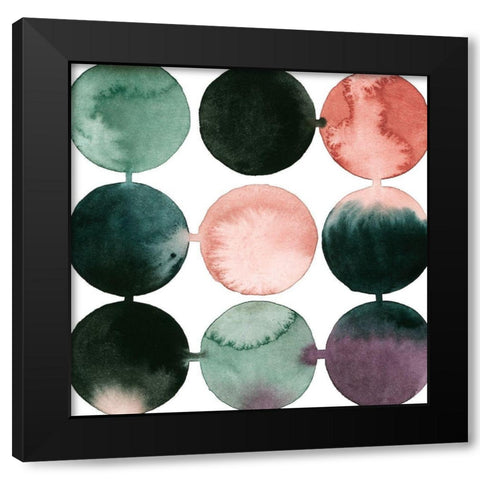 Seafoam Fizz I Black Modern Wood Framed Art Print with Double Matting by Popp, Grace