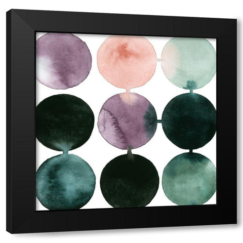 Seafoam Fizz III Black Modern Wood Framed Art Print with Double Matting by Popp, Grace