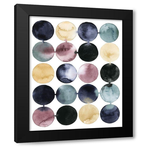 Connective I Black Modern Wood Framed Art Print with Double Matting by Popp, Grace