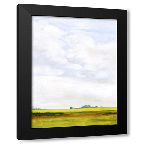 Field Walk I Black Modern Wood Framed Art Print by Borges, Victoria