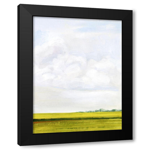 Field Walk II Black Modern Wood Framed Art Print by Borges, Victoria