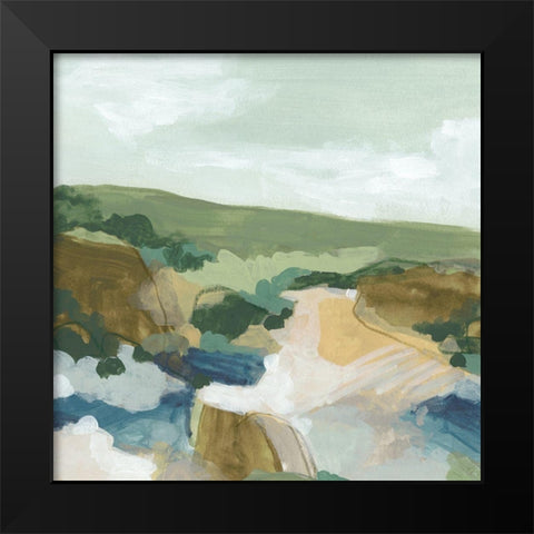 Plein Air Primitive I Black Modern Wood Framed Art Print by Vess, June Erica