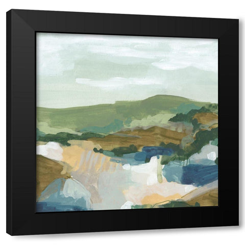 Plein Air Primitive II Black Modern Wood Framed Art Print with Double Matting by Vess, June Erica