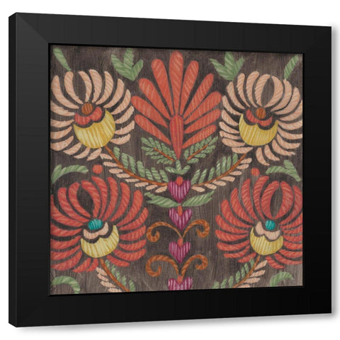 Folklore III Black Modern Wood Framed Art Print by Zarris, Chariklia