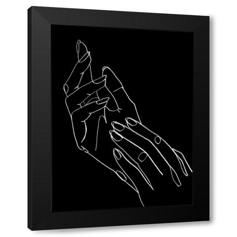 Helping Hands I Black Modern Wood Framed Art Print with Double Matting by Popp, Grace