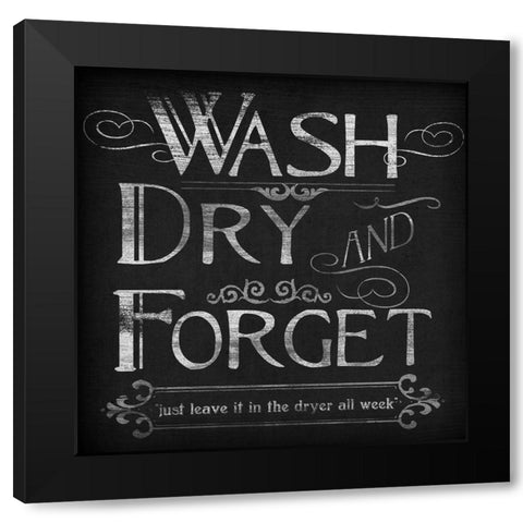 Laundry Snark I Black Modern Wood Framed Art Print by Vess, June Erica