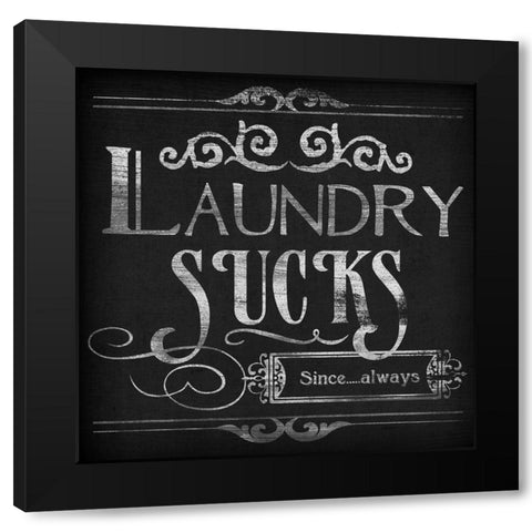 Laundry Snark II Black Modern Wood Framed Art Print by Vess, June Erica