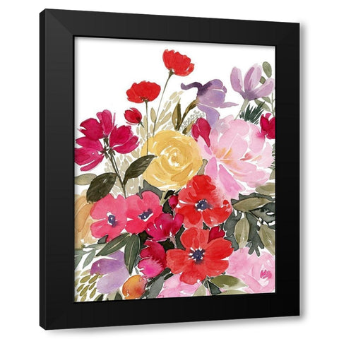 Rainy Day Bouquet II Black Modern Wood Framed Art Print by Popp, Grace