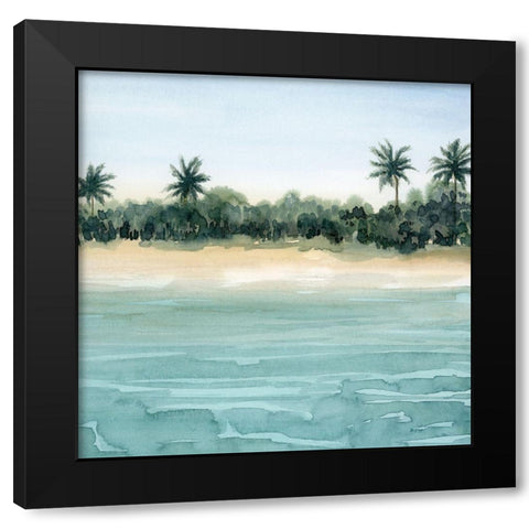 Paradis II Black Modern Wood Framed Art Print with Double Matting by Popp, Grace