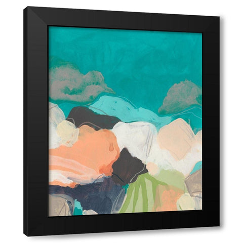 Quirkscape I Black Modern Wood Framed Art Print with Double Matting by Vess, June Erica