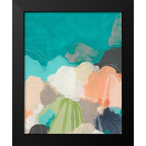 Quirkscape II Black Modern Wood Framed Art Print by Vess, June Erica