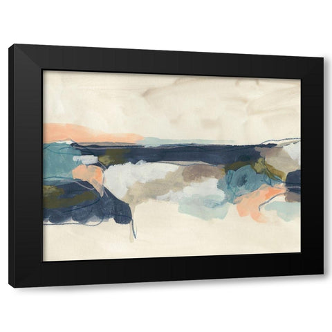 Palette Horizon I Black Modern Wood Framed Art Print with Double Matting by Vess, June Erica